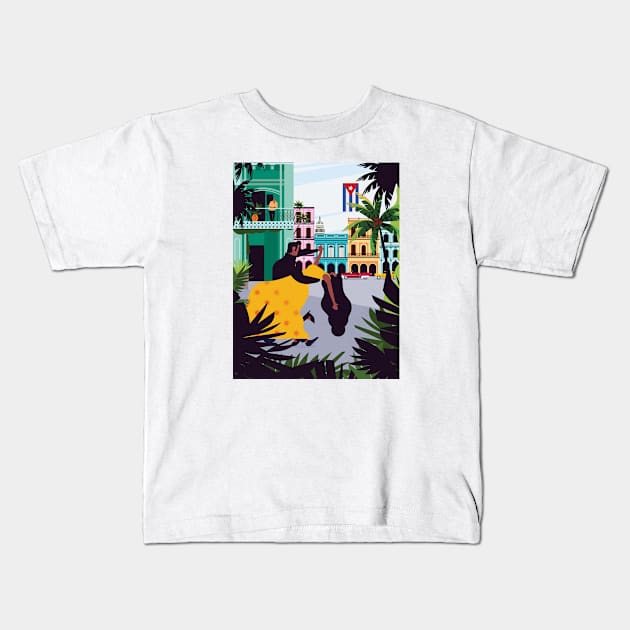 Havana ft. Salsa Dancers Kids T-Shirt by jamesboast